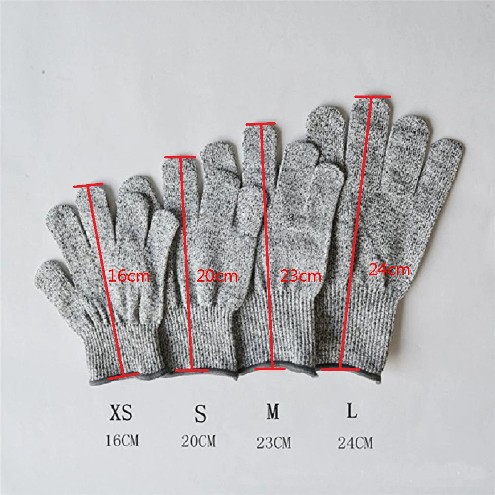 High-strength Grade Level 5 Protection Safety Anti Cut Gloves Kitchen Cut Resistant Gloves for Fish Meat Cutting Safety Gloves