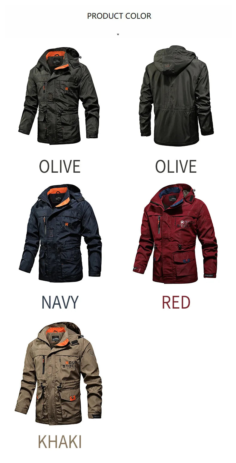 Collection of Cut resistant Jacket in various colors on a white background