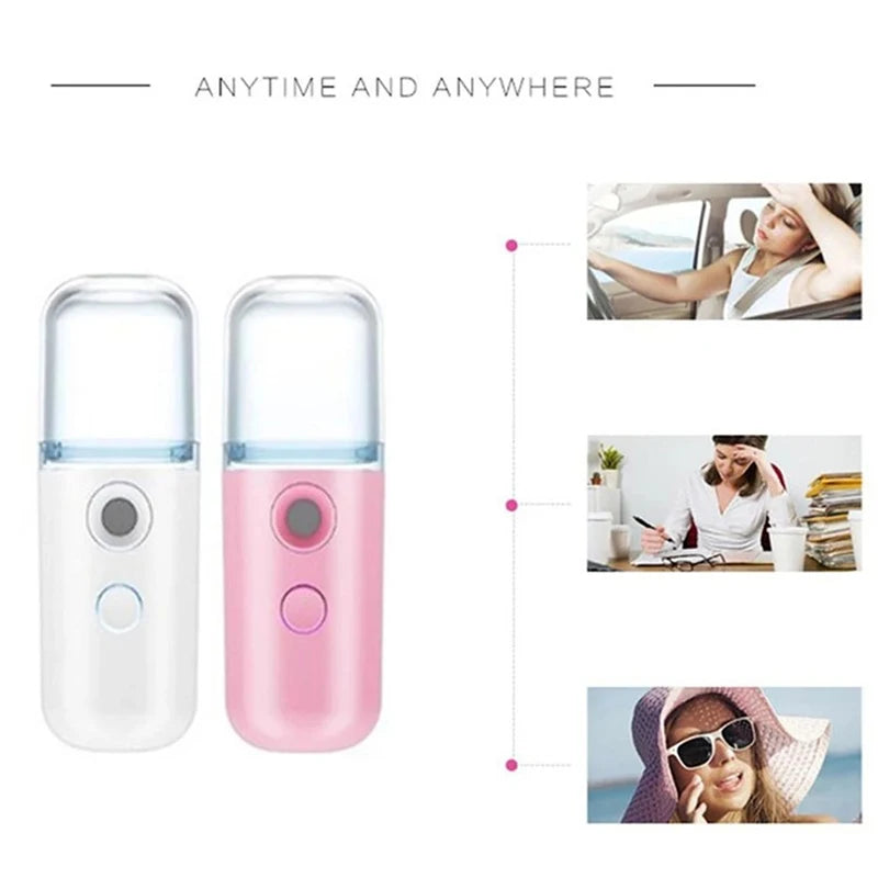 Mini Nano Face Steamer | USB Moisturising Facial Mist Sprayer