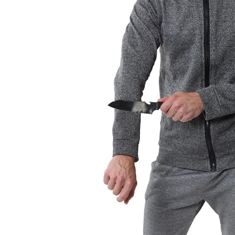 Cut-Resistant Jacket — knife demo