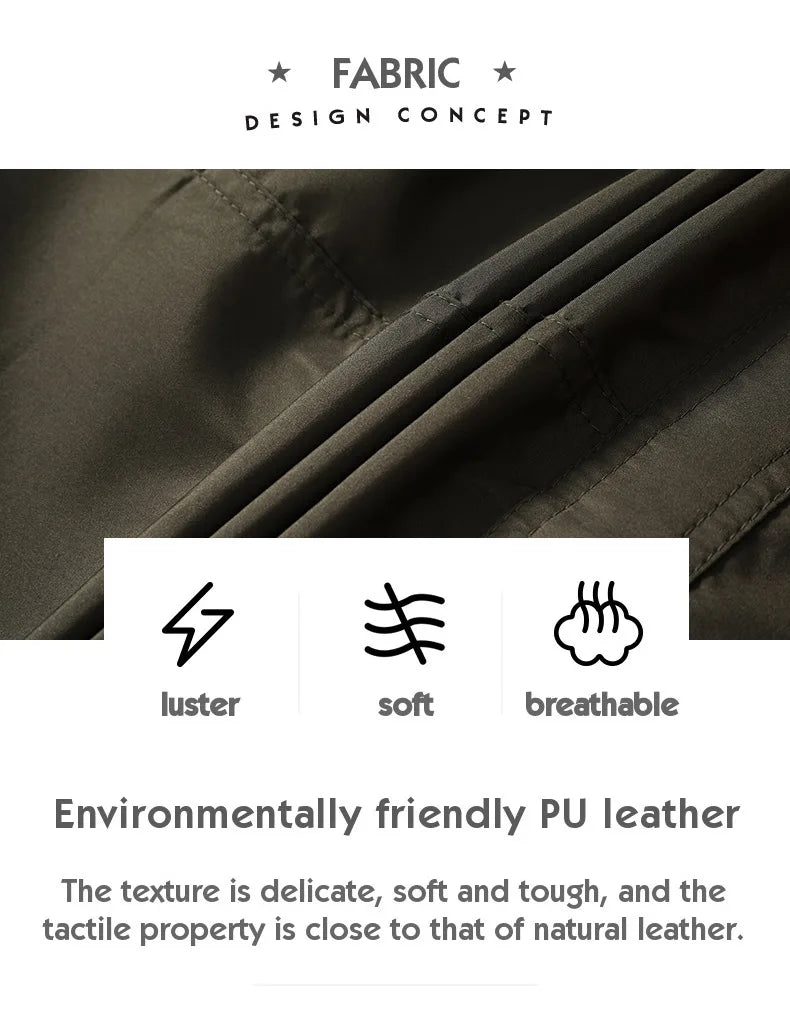 Cut resistant Jacket Fabric design concept with environmentally friendly PU leather description