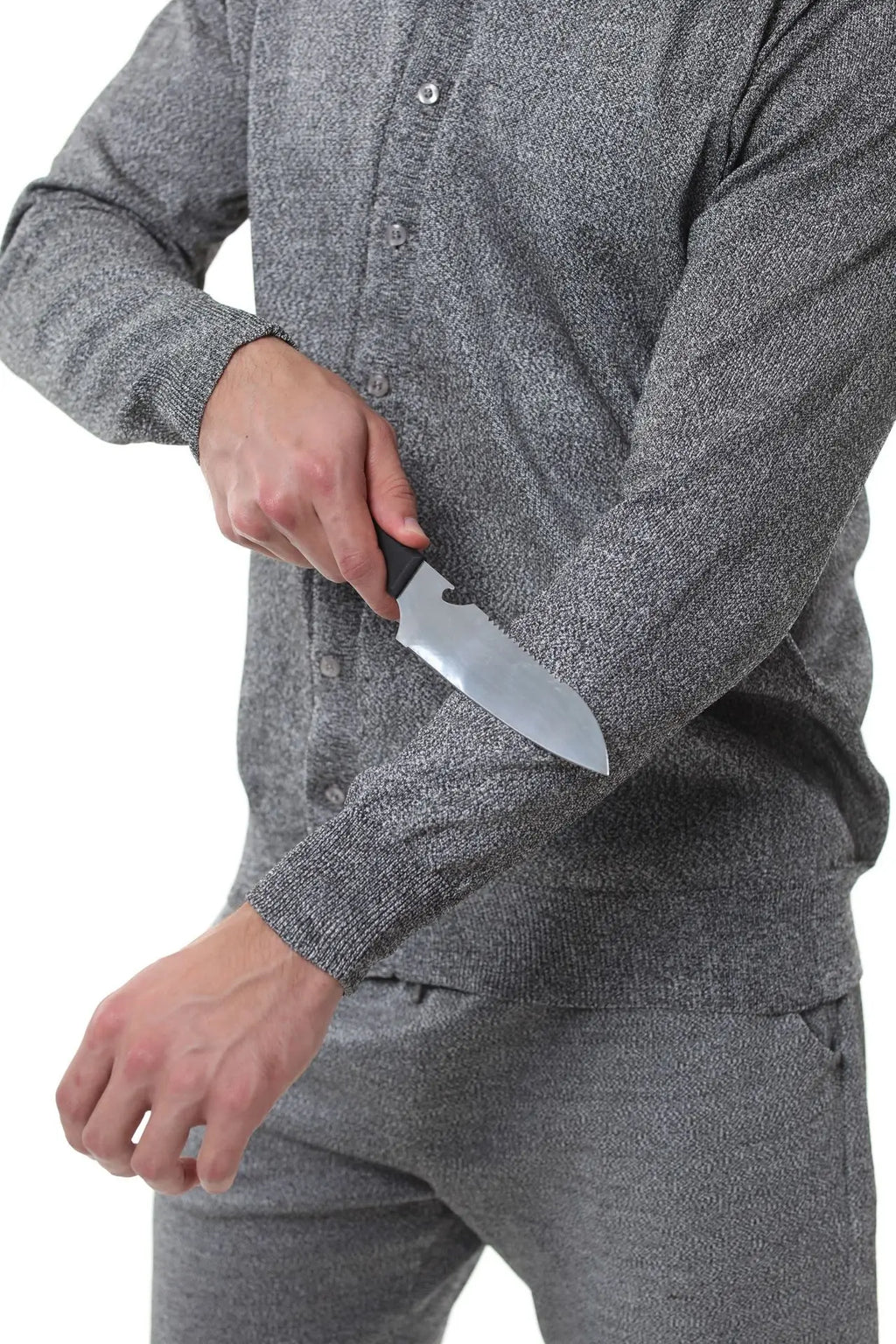 Cut-Resistant Jacket — worn on model back