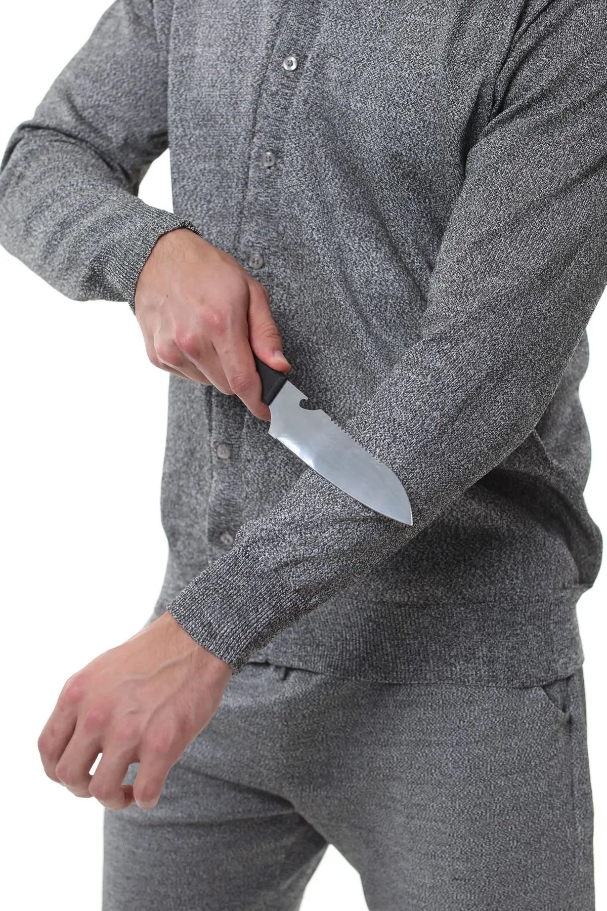 Cut-Resistant Jacket — worn on model back