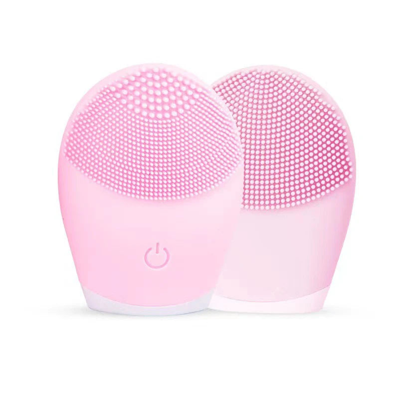 Electric Silicone Facial Cleanser | Vibrating Face Wash Brush