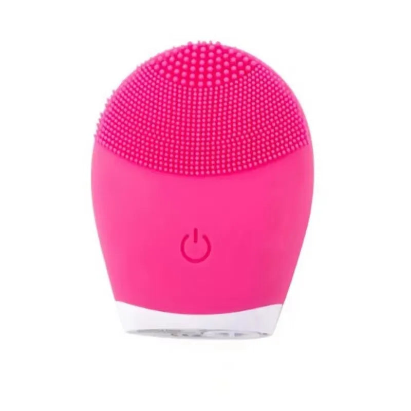 Electric Silicone Facial Cleanser | Vibrating Face Wash Brush